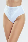 Komplety bielizny - Eldar Vena stringi z wysokim stanem Białe XL - miniaturka - grafika 1