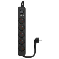 Listwy zasilające - Listwa zasilająca KERG M02518 (5 m) Czarny - miniaturka - grafika 1