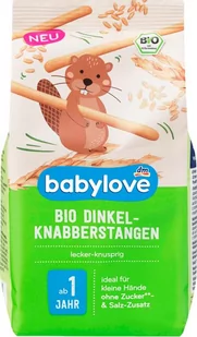 Babylove, Bio, Paluszki orkiszowe z jęczmieniem, 80 g - Desery dla dzieci - miniaturka - grafika 1