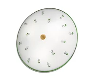 Lampy sufitowe - Kolarz 731.U13.4.21-Lampa sufitowa NONNA 3xE27/60W/230V śr. 42 cm zielona/mosiądz - miniaturka - grafika 1