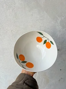 Misa porcelanowa z pomarańczami duża LA LUZ - Miski i półmiski - miniaturka - grafika 1