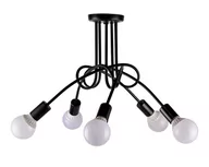 Lampy sufitowe - APTEL Nowoczesna lampa żyrandol 5 ramion ZD74A - miniaturka - grafika 1