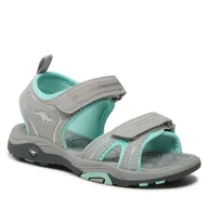 Buty dla dziewczynek - Sandały KangaRoos K-Leni Ancona 18870 000 2138 M Szary - miniaturka - grafika 1