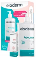 Kosmetyki kąpielowe dla dzieci - POLPHARMA Eloderm żel do mycia ciała i włosów 2w1 400 ml + krem aktywny od 1 dnia życia 75 ml GRATIS ! - miniaturka - grafika 1
