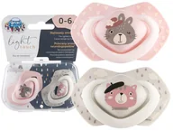 Smoczki uspokajające - CANPOL BABIES SMOCZEK SYMETRYCZNY USPOKAJAJĄCY BONJOUR PARIS 0-6m - miniaturka - grafika 1