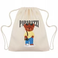 Plecaki szkolne i tornistry - PLECAK WOREK Gruby Bawełna Mocny PAPARAZZI Wzory - miniaturka - grafika 1