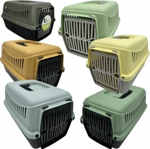 Wielokolorowy TRANSPORTER Dla Kota Kociąt Królika Mały Lekki Rozmiar XS - Transportery dla kotów - miniaturka - grafika 1