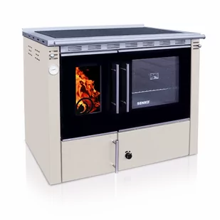 SENKO C-25 Premium - krem z funkcją c.o. 25 KW. regulowana - Kuchnie węglowe - miniaturka - grafika 1