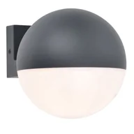 Lampy ogrodowe - Kulista lampa elewacyjna LOOMA 5138001118 kula metalowa IP54 biała szara - miniaturka - grafika 1