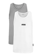 Koszulki męskie - Jack&Jones Komplet 2 tank topów Sago 12284750 Szary Regular Fit - miniaturka - grafika 1
