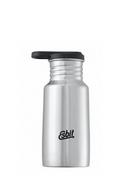 Shakery i bidony sportowe - Esbit Drinking Bottle Pictor | Stainless Steel | bez BPA | Silver & Blue | 0,75 l & more | School, Water, Sport, Yoga, srebrny, 0.35L - miniaturka - grafika 1