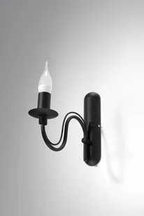 Sollux Lighting Minerwa kinkiet 1-punktowy biały/czarny SL.0216/SL.0220 - Lampy ścienne - miniaturka - grafika 1