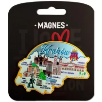 PAN DRAGON Magnes I love Poland Kraków ILP-MAG-A-KRA-24 - Magnesy - miniaturka - grafika 1