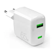 Ładowarki do telefonów - Puro MiniPro GaN USB-C USB 65W PD (biały) - miniaturka - grafika 1
