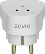Akcesoria podróżnicze - Savio Adapter podróżny AP-01, gniazdo US – wtyk EU - miniaturka - grafika 1
