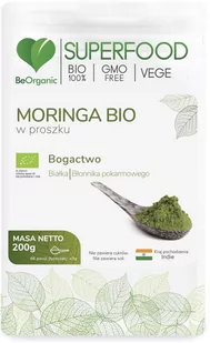 BeOrganic Medicaline BeOrganic Medicaline Moringa Bio w proszku( 200g) - Zdrowa żywność - miniaturka - grafika 1