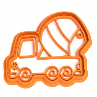 Foremka Ciężarówka z betonem Betoniara Pojazdy - Formy do ciast - miniaturka - grafika 1