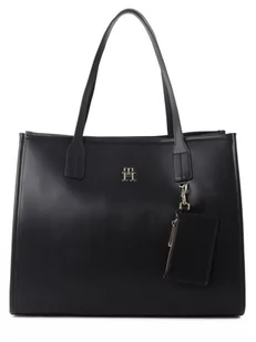 Tommy Hilfiger - Damska torba shopper, niebieski - Torebki damskie - miniaturka - grafika 1