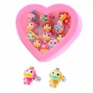 Biżuteria dla dzieci - PIERŚCIONEK DZIECIĘCA BIŻUTERIA ZESTAW 12SZT - miniaturka - grafika 1