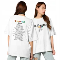 Koszulki męskie - Koszulka Biała Merch ED SHEERAN TOUR Trasy Koncertowe Wiele Wzorów S - miniaturka - grafika 1