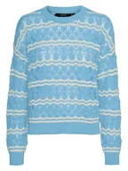 Swetry damskie - Vero Moda Sweter w kolorze błękitnym - miniaturka - grafika 1