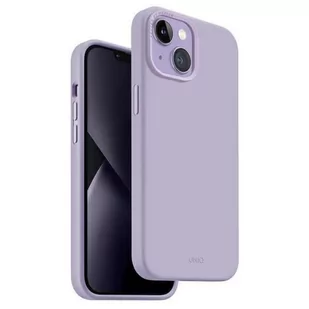 UNIQ etui Lino iPhone 14 6,1" lilak/lilac lavender - Etui i futerały do telefonów - miniaturka - grafika 1