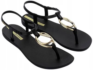 Sandały damskie Ipanema CLASS CHARM Eleganckie Płaskie Wygodne Czarne 36 - Sandały damskie - miniaturka - grafika 1