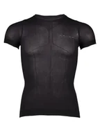 Bielizna sportowa męska - Falke Podkoszulek funkcyjny "Maglietta" w kolorze czarnym - miniaturka - grafika 1