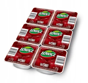 Dżem wiśniowy monoporcja 6 x 25g - Łowicz - Dżem - miniaturka - grafika 1