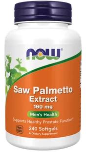 NOW Foods - Saw Palmetto, Palma Sabałowa, 160 mg, 240 kapsułek miękkich - Suplementy naturalne - miniaturka - grafika 1