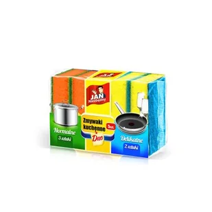 Zmywaki kuchenne Duo 5 sztuk Jan Niezbędny - Ściereczki, gąbki, czyściki - miniaturka - grafika 1