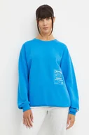 Bluzy damskie - Champion bluza damska kolor niebieski z nadrukiem 117197 - miniaturka - grafika 1
