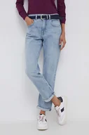 Spodnie damskie - Sisley jeansy damskie medium waist - miniaturka - grafika 1