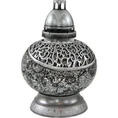 Lampiony i znicze - Znicz Witraż Kulka srebrno-czarny Ilumini - miniaturka - grafika 1