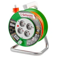 Przedłużacze i rozgałęźniki - HBF SCHMITH bębnowy SCHMITH SPSL-1-15 15 m) - miniaturka - grafika 1