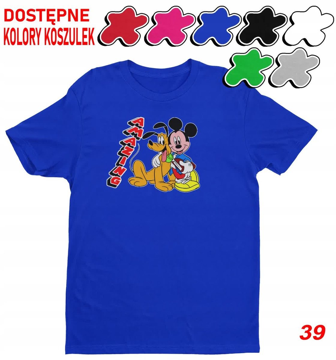 Dziecięca Koszulka Z Nadrukiem Duży Wybór -M 134-140