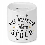 Skarbonki - Dla Vice Dyrektora Skarbonka na Urodziny Prezent z Nadrukiem ze Zdjęciem + Opakowanie na prezent (wzór 03) - miniaturka - grafika 1
