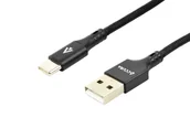 Kable USB - Accura USB 2.0 - USB-C 1.0m czarny - miniaturka - grafika 1