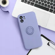 Etui i futerały do telefonów - Futerał SILICONE RING do XIAOMI Redmi Note 14 4G GLOBAL - 164,84mm x 78,15mm x 8,16mm fioletowy - miniaturka - grafika 1
