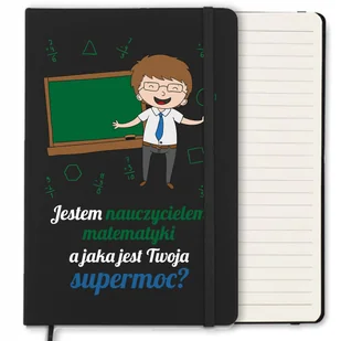 NOTES LINIE 120 STR PREZENT DLA NAUCZYCIELA MATEMATYKI DZIEŃ NAUCZYCIELA WZ - Notesy i bloczki - miniaturka - grafika 1