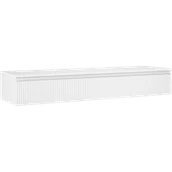 Szafki łazienkowe - Mexen Rivel szafka łazienkowa podumywalkowa 160 cm z blatem, 1 szuflada, ryflowana , biała mat - 91A20-16023-1-BFC01 - miniaturka - grafika 1