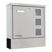 Skrzynki na listy - B2B Partner Skrzynka pocztowa LAGO, nierdzewna 152794 - miniaturka - grafika 1