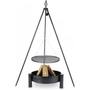 Cook&King Grill ogrodowy COOK KING Stal Czarna 70 cm + Palenisko 80 cm - Paleniska ogrodowe - miniaturka - grafika 1
