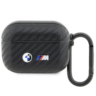 Oryginalne Etui APPLE AIRPODS PRO BMW Carbon Double Metal Logo (BMAPWMPUCA2) czarne - Akcesoria do słuchawek - miniaturka - grafika 10