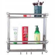 Półki łazienkowe - Półka Łazienkowa Wisząca Organizer Pod Prysznic 2 - miniaturka - grafika 1