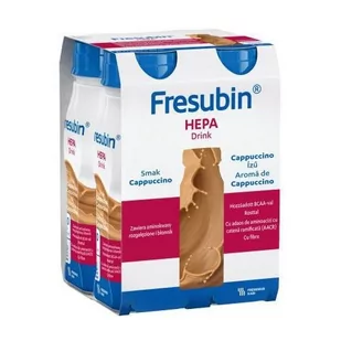 Fresubin Hepa Drink o smaku cappuccino 4 x 200 ml (nowa formuła) - Żywienie medyczne - miniaturka - grafika 1