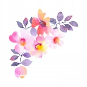 Pasmanteria - Naprasowanka Kwiaty Termo Naklejka Na Odzież 9 - miniaturka - grafika 1