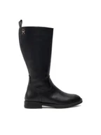 Buty dla dziewczynek - Tommy Hilfiger Kozaki T4A6-33591-0092999 M Czarny - miniaturka - grafika 1