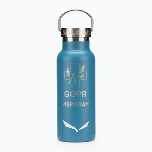 Butelka termiczna Salewa Valsura Insulated BTL #WspieramGOPR 450 ml maui blue - Butelki termiczne - miniaturka - grafika 1
