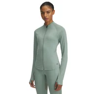 Bluzy damskie - Damska Bluza UNDER ARMOUR VANISH ELITE VENT FZ 1389873-348 – Oliwkowy - miniaturka - grafika 1